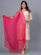 Women's Solid Nazmeen Dupatta-DUPPINKNAAZ